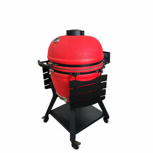 Autlex keramik merah besar hijau Kamado 27 29 inci pemanggang Bbq Kamado/barbekyu luar ruangan serbaguna - Product Image 4