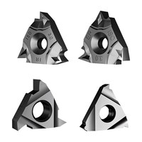 Zhizhao Bang Internal External Threading Inserts CNC 16ER/IR Large Pitch Imperial 55-degree for Stainless Steel Lathes