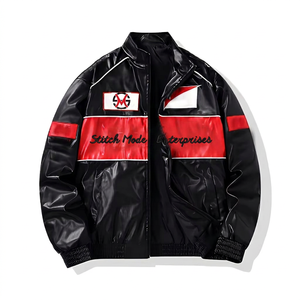 Vêtements de sport de course en plein air pour hommes de haute qualité, nouvelle arrivée, veste en PU respirante surdimensionnée à manches longues 280g, moto, automobile - Product Image 1