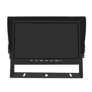 Customized Professional Channels For Big Vehicles 360 Degree Output Car Monitor 10 Inch 4Channel Truck Rear View Camera System