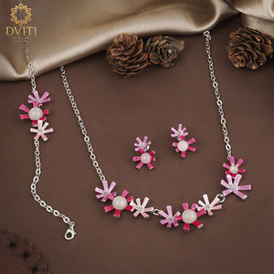 Conjunto de joyería fina chapada en platino y rodio de estilo religioso clásico con pulsera de ágata para celebraciones de aniversario - Product Image 1