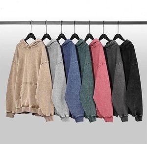 Custom 420Gsm 100% Cotton Solid <b>Pattern</b> Oversized Vintage Stone Acid Washed Pullover Hoodie <b>for</b> Men Autumn Pocket Hooded Plain - Product Image 6
