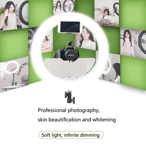 Hot Selling 18 Inch <strong>Ring</strong> Lamp Photo <strong>Light</strong> <strong>Ring</strong> Kit for Live Stream YouTube Makeup Studio Photography With <strong>Light</strong> <strong>Stand</strong> - Product Image 4