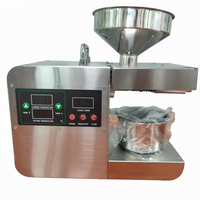 Presse à huile automatique commerciale en acier inoxydable, mini extracteur d'huile multifonctionnel Tengao pour graines de thé 110/220V