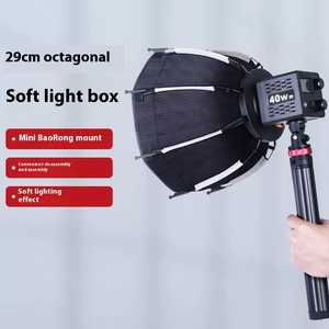 30cm PF40 SE Caméra Flash Mini Softbox Portable Octogone Parapluie Softbox avec Grille en Nid d'Abeille pour TT520II <span class=keywords><strong>AD200PRO</strong></span> - Product Image 5