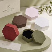 Boîte cadeau rigide carrée de luxe personnalisée avec logo, écologique, recyclable, en feuille d'or texturée, gaufrage mat pour bijoux