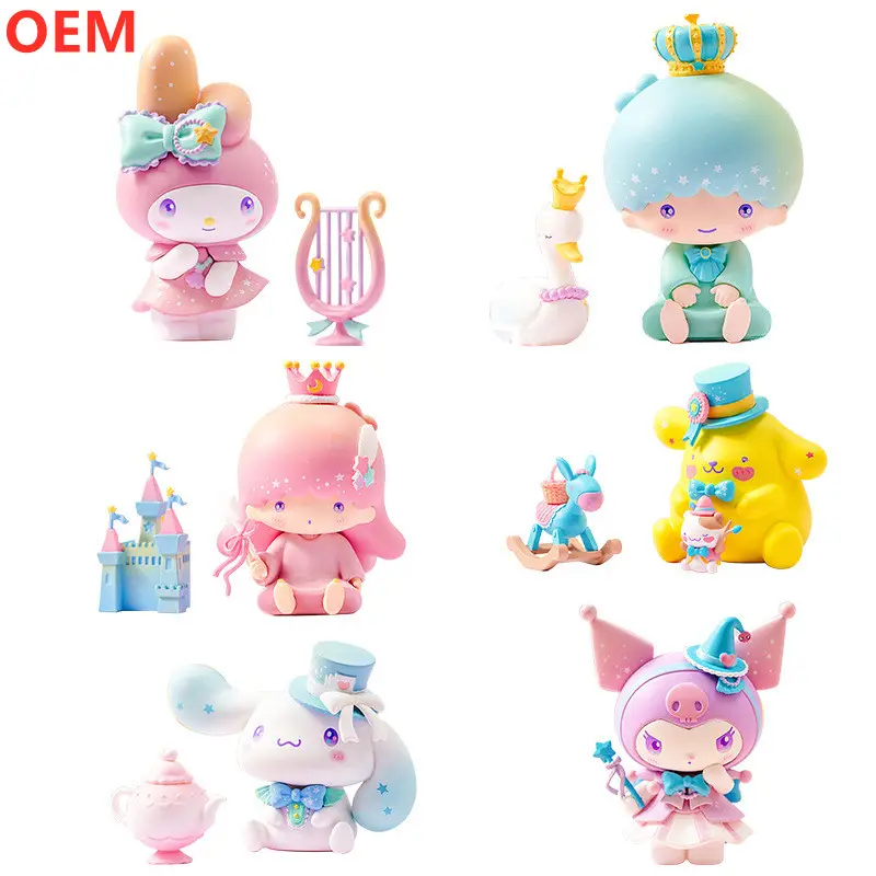 OEM Design da collezione modello personalizzato personaggi dei cartoni animati giocattoli figurine di cartoni animati in PVC di alta qualità
