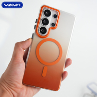 Étui de téléphone magnétique résistant aux chocs VAWI B367, coque rigide en PC pour Samsung S26 Ultra pour iPhone, étui de téléphone dégradé