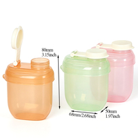 Boîte à lait en poudre pour bébé en plastique PP de qualité alimentaire YUZMEI, sans BPA, distributeur de formule, logo personnalisé, boîte à lait en poudre pour bébé en plastique