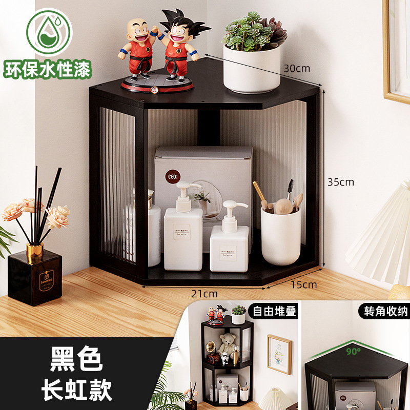 [Stackable] Changhong Style - Black (Corner Storage)