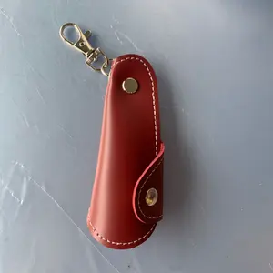 Bán buôn tùy chỉnh PU da xe vòng chìa khóa di động vòng chìa khóa Fob dây giày Mặt dây chuyền Keychain