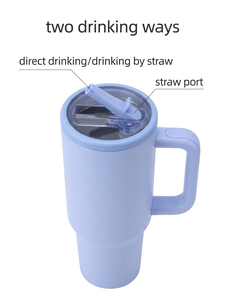 Custom LOGO 40oz Tumbler Stainless Steel <strong>Car</strong> Cup Vacuum Insulated Water Bottle Leak Proof Cap Travel <strong>Mug</strong> with Straw and Handle - Product Image 4