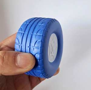 Juguetes Promocionales Personalizados con Impresión de Logotipo, Pelota Antiestrés con Forma de Rueda de Auto o Camión, Pelota de Juguete para Aliviar el Estrés - Product Image 4