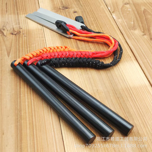 Allume-feu en acier inoxydable, lame de 13 pouces, outil de survie en plein air, tige de magnésium coupe-vent pour le camping et la randonnée - Product Image 4