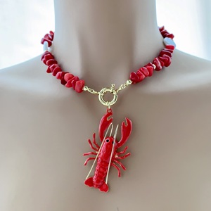<span class=keywords><strong>BD</strong></span>-B7944 soeur fête femmes collier bijoux créatif perlé chaîne collier coloré homard collier été populaire - Product Image 5