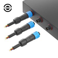 Haute Qualité M6 M8 M10 M12 M16 M18 M20 Connecteur Étanche 3 Broches 3 Core IP67 IP68 Femelle Mâle Prise LED Connecteur