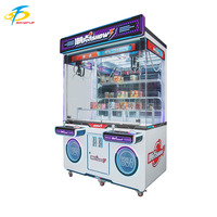 Armoire à prix surprise à double station avec contrôle intelligent du profit et paiement mobile, jeu d'arcade de rédemption avec machine à griffes