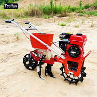 Machine à semer agricole multifonctionnelle avec moteur à essence pour semences et engrais granulaires