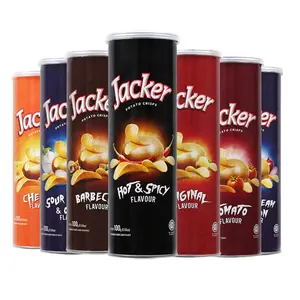 Best-selling high-quality Jacker Snack Potato Chips 100g/Can