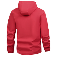 Veste de sport et de plein air pour homme, printemps-automne : veste décontractée à capuche, coupe ample, couleur unie