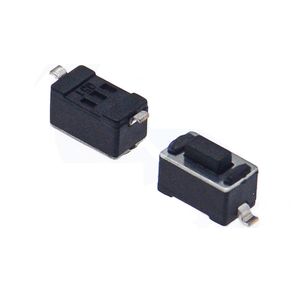 Interrupteur tactile 3x6x4.3mm à 2 broches SMD noir, bouton poussoir SMT pour carte de circuit imprimé - Product Image 2
