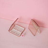 Palette de fards à paupières et de blush en ABS de qualité alimentaire, écologique, avec poudre libre, design moderne et luxueux, taille personnalisable