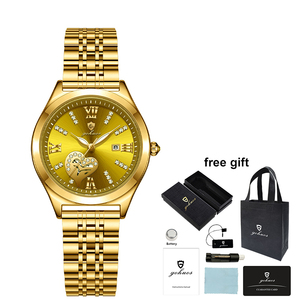 Gohuos 7816 Nuevo <span class=keywords><strong>Reloj</strong></span> de Pulsera de Lujo para Mujer, Resistente al Agua, <span class=keywords><strong>Reloj</strong></span> de Cuarzo Original para Damas, con Caja y Bolsa - Product Image 4