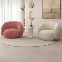 Fauteuil géant en velours pour une personne, style nordique, confortable, rembourré en éponge, pour chambre et salon