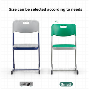 Sedia da banco in plastica moderna, - Product Image 4