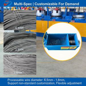 자동 고속 와이어 직경 축소 기계 탄소강 알루미늄 와이어 드로잉 머신 (철사 못, 메쉬 제작용) - Product Image 2