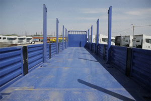 Semi-remorque en acier robuste avec parois latérales amovibles, capacité de charge de 60 tonnes, pour le transport logistique en Ouzbékistan et en Russie - Product Image 3