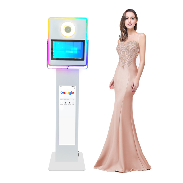 Portable Mini Photo Box Photobooth All-in-One Instant Selfie Printing SLR/DSLR HD Monitor Touchscreen Control for Events