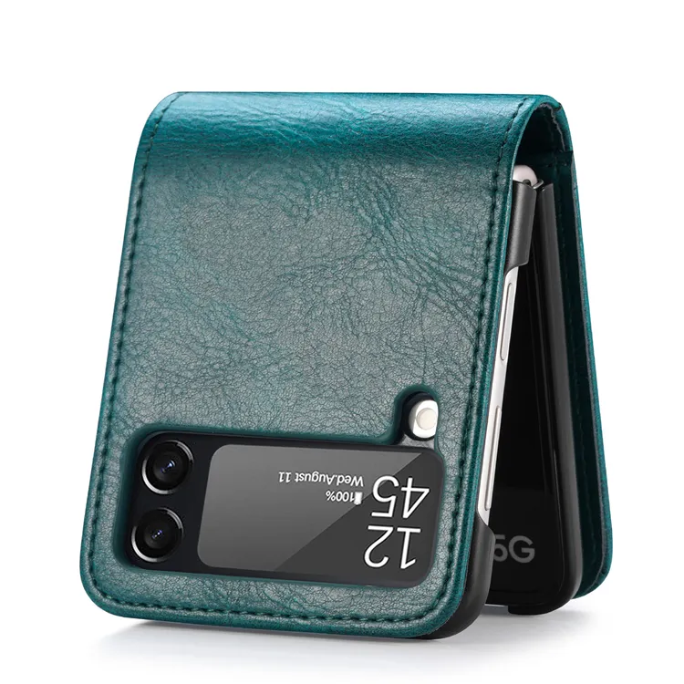 Card Pocket Wallet Leather Case for Samsung Galaxy Z Flip 4 5G Flip3 Flip Anti-Knock Protective Phone Cover