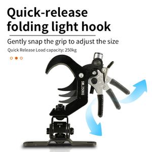 Crochet de fixation rapide pour éclairage de scène pliable personnalisé en alliage d'aluminium haute résistance - Product Image 5