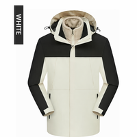 Veste d'hiver unisexe à capuche 3 en 1, imperméable, coupe-vent, pour la pêche, la chasse, le kayak, la navigation de plaisance, la randonnée en lac, par temps froid