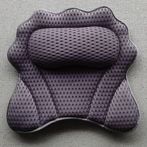 <span class=keywords><strong>Coussin</strong></span> de bain ergonomique avec 6 ventouses puissantes, antidérapant, de luxe, pour le soutien du dos et du cou, respirant, oreiller de bain 4D - Product Image 3