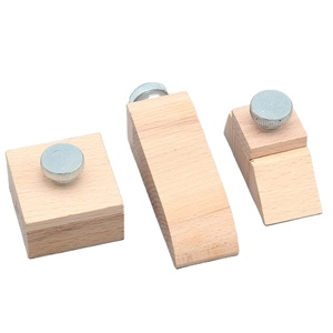 Ensemble de <span class=keywords><strong>papier</strong></span> abrasif en <span class=keywords><strong>bois</strong></span>, bloc de ponçage à main en forme de coin carré, outil de polissage et de meulage des bords du cuir fait à la main - Product Image 1
