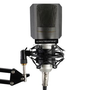TNH CM- ZX89 Kit d'équipement de podcast professionnel XLR USB Microphone à condensateur à corps métallique avec support de bras pour l'enregistrement de chansons - Product Image 5