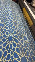 Mosquée commerciale au design moderne de luxe ou chambre de mosquée à domicile haute pile en matériau souple tapis de mosquée