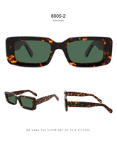 Lunettes de soleil rectangulaires de luxe en acétate de haute qualité, verres polarisés tendance, protection UV400, collection 2026