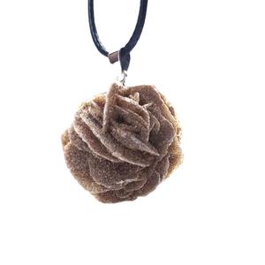 Collar con Colgante de Piedra de Rosa del Desierto <span class=keywords><strong>Adenium</strong></span> <span class=keywords><strong>Obesum</strong></span>, Collar de Piedra de Cristal Natural con Personalidad para Mujer - Product Image 6