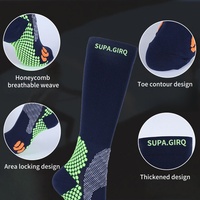 Chaussettes de sport unisexes en polyester 100 % haute qualité, anti-humidité, pour étudiants européens et américains, chaussettes de football extensibles