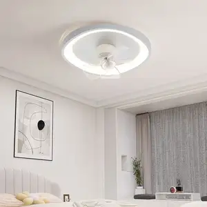 Neues minimalistisches Schlafzimmer lüfterlicht kreisförmig Deckenlüfterlicht Haushalt leis variable Frequenz Deckenlüfterleuchte