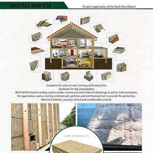 HEJ Plaque <span class=keywords><strong>de</strong></span> laine <span class=keywords><strong>de</strong></span> roche <span class=keywords><strong>pour</strong></span> toiture plate, <span class=keywords><strong>isolation</strong></span> thermique structurelle, ininflammable, classe A1, certifiée Energy Star, usage industriel - Product Image 1