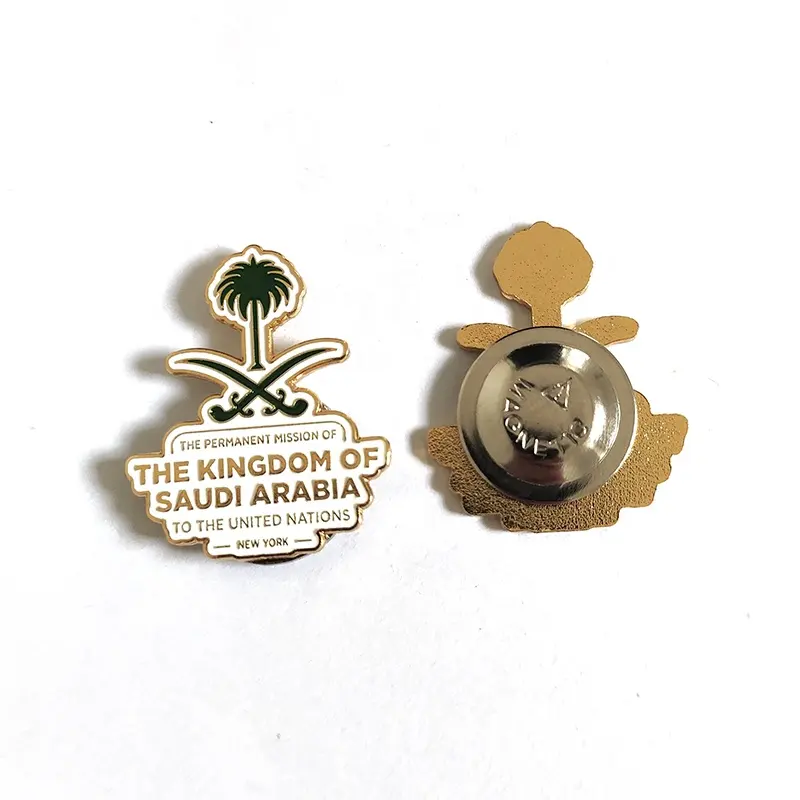 Kostenlose Form weiches Emaille Goldenen Palme von Saudi-Arabien Telefon-Aufkleber magnetischer Stift