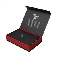 Hochwertige Starre Buchförmige Magnetverpackungsbox aus Pappe mit Anpassbarer Größe & Logo für Schmuck, Uhren & Brillen
