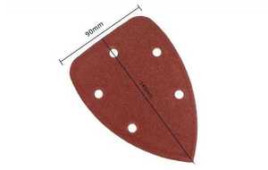 40 pièces/ensemble feuilles abrasives triangulaires papier abrasif 140mm * 90mm <span class=keywords><strong>disque</strong></span> abrasif pour polissage outil abrasif à <span class=keywords><strong>bande</strong></span> papier abrasif à trous - Product Image 6