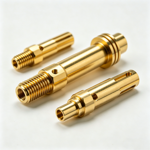 Custom CNC Machined Stainless Steel <strong>Brass</strong> <strong>Parts</strong> Precision Copper Alloy Components Shafts Connectors Fittings Frames Industrial - Product Image 2