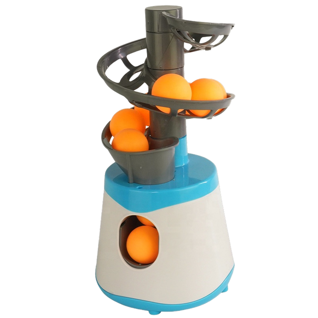 Kid Beginners Portable Plastic Automatic Ping Pong Ball Throwing Machine Table Tennis Trainer Balls Launcher Robot