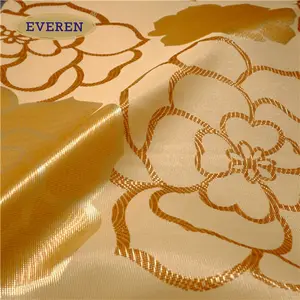 EVEREN-colchón de microfibra de poliéster, Color dorado, 100%